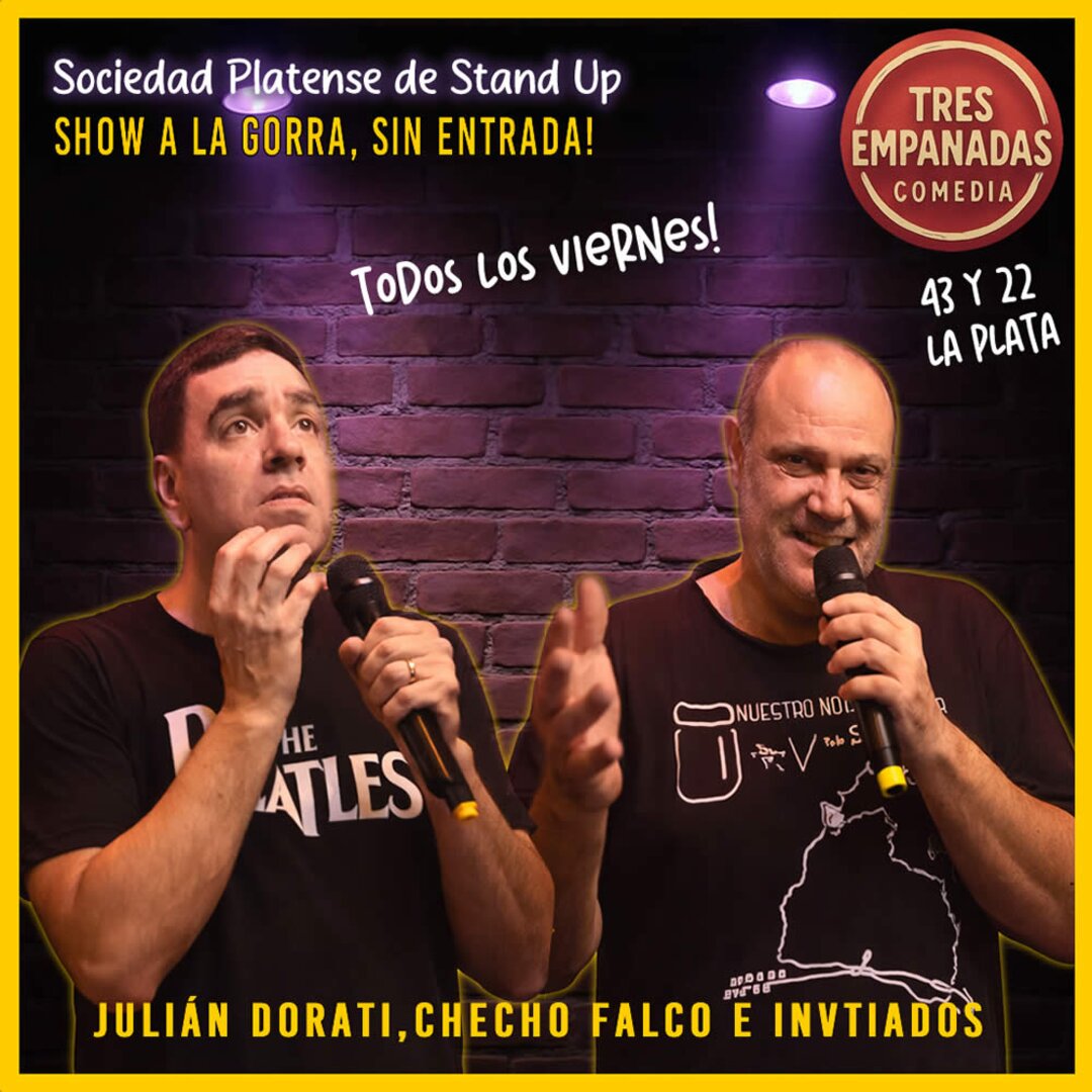 Flyer de Sociedad Platense de Stand Up — viernes 12 de junio